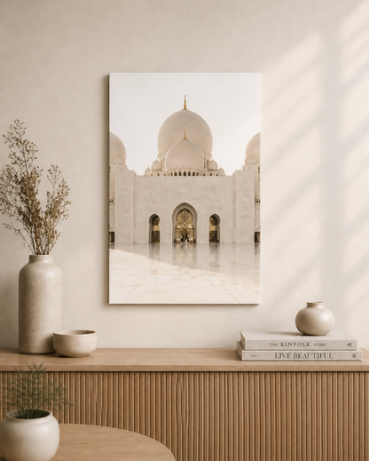 Luxury Islamic Wall Art Trio – Contemporary Muslim Canvas Decor