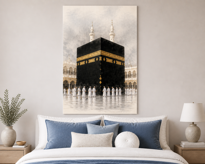 Modern Islamic Canvas Wall Art – Sacred Islamic Places Trio